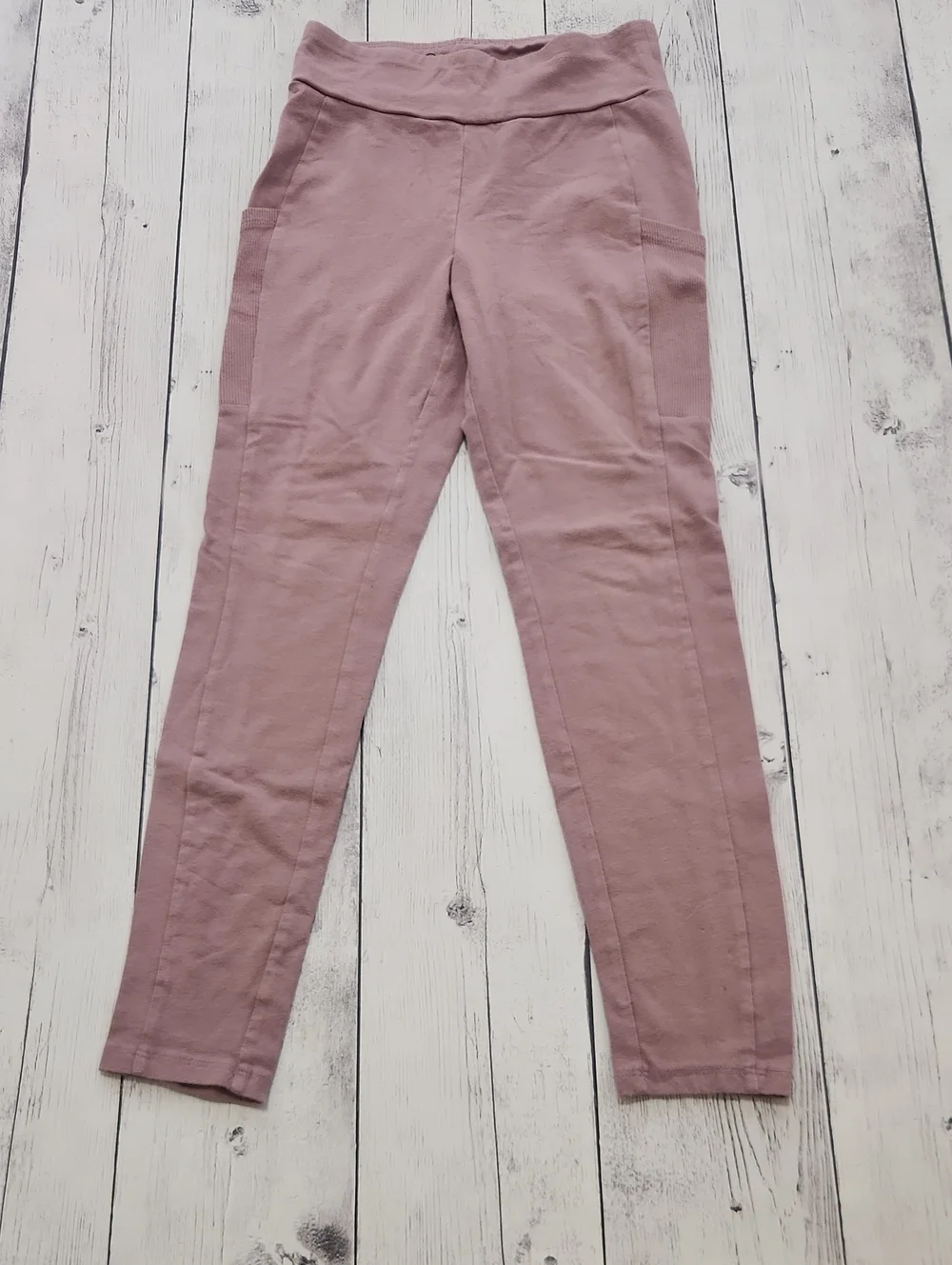 Art Class Girls Size Medium 8 Pink/light Purple Side Pockets Leggings.